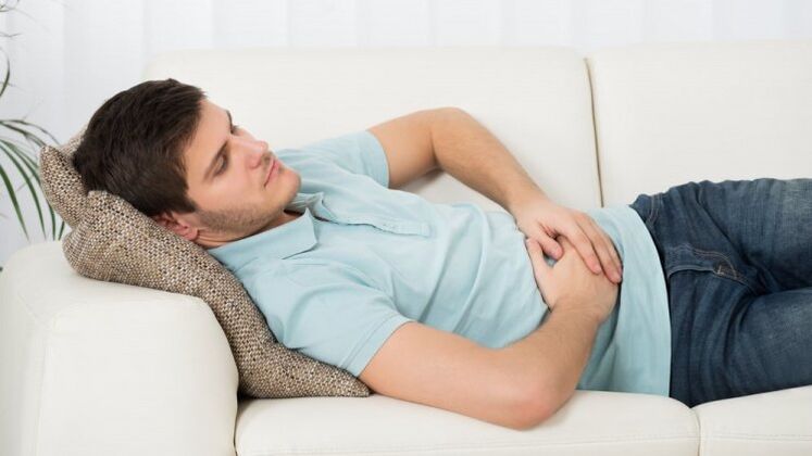 Dor abdominal por parasitos