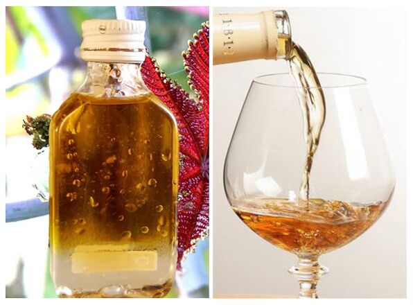 Coñac e aceite de ricino contra parasitos