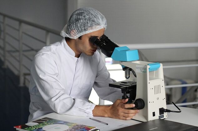 Diagnóstico de parasitos no corpo