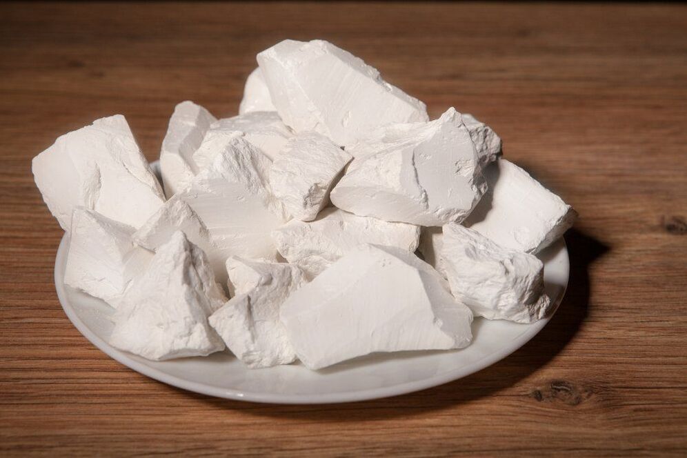 Limpeza do corpo de parasitos con arxila comestible
